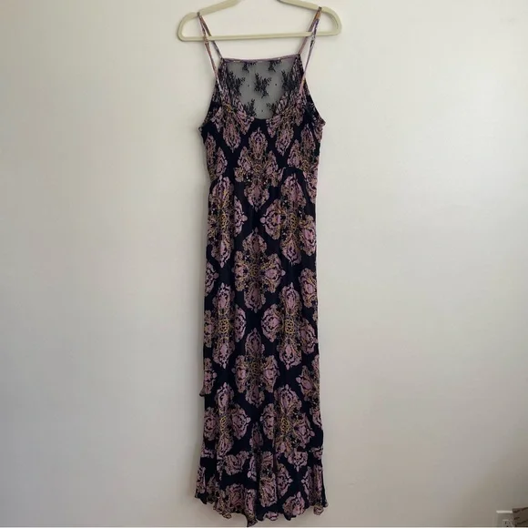 Free people That moment maxi slip dress lace festival boho fairy whimsigoth long - Picture 3 of 16